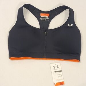 Under Armour ladies 38D compression racerback bra with front zip